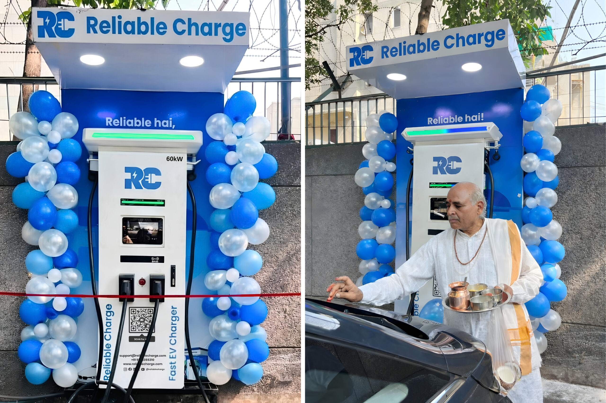 Reliable Charge EV charger inauguration at Ayodhya Enclave